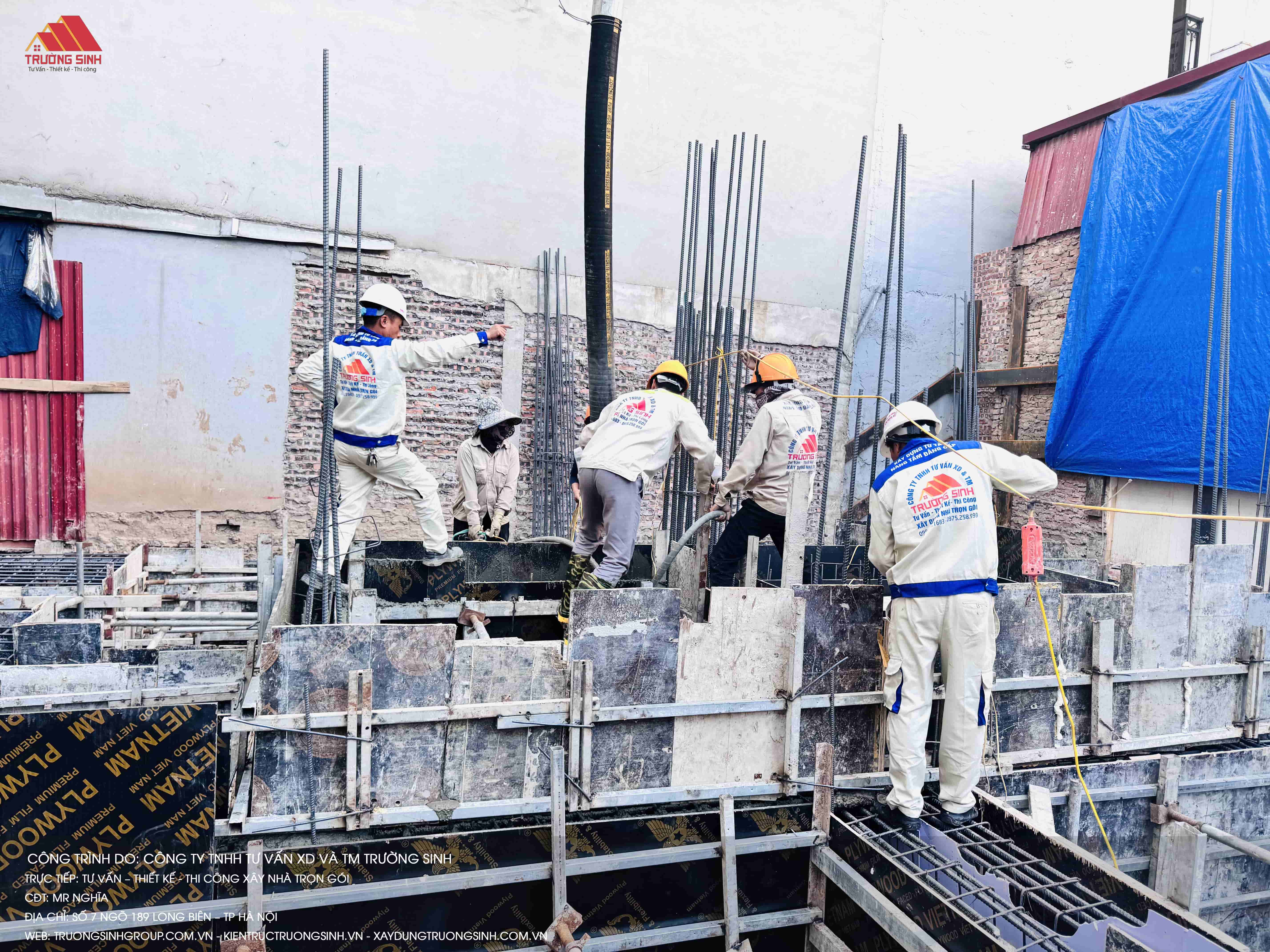 Công Tác đổ bê tông phần móng đảm bảo độ chịu lực và an toàn cho công trình